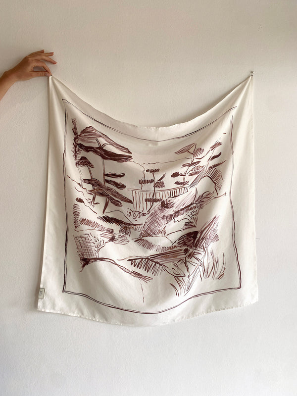 Silk scarf | Nature-scape