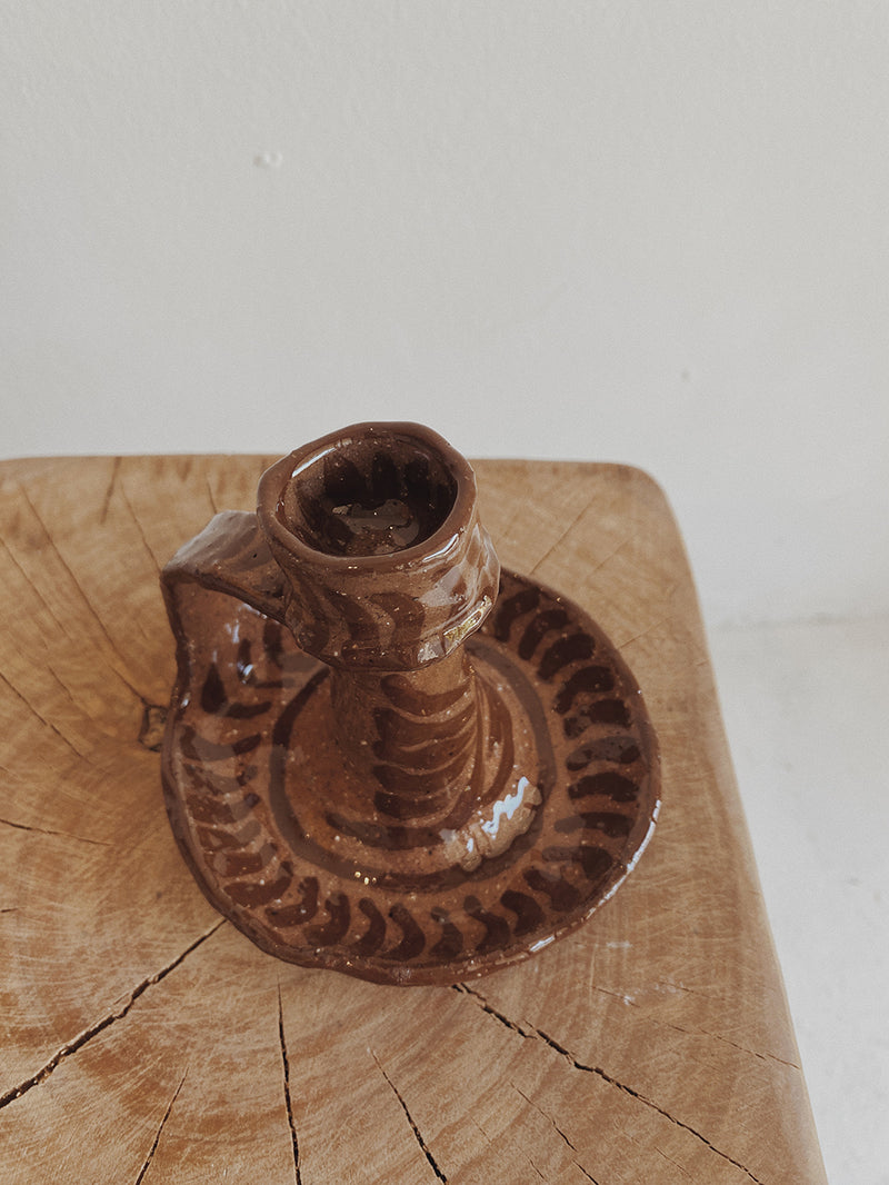 Hand painted candle holders