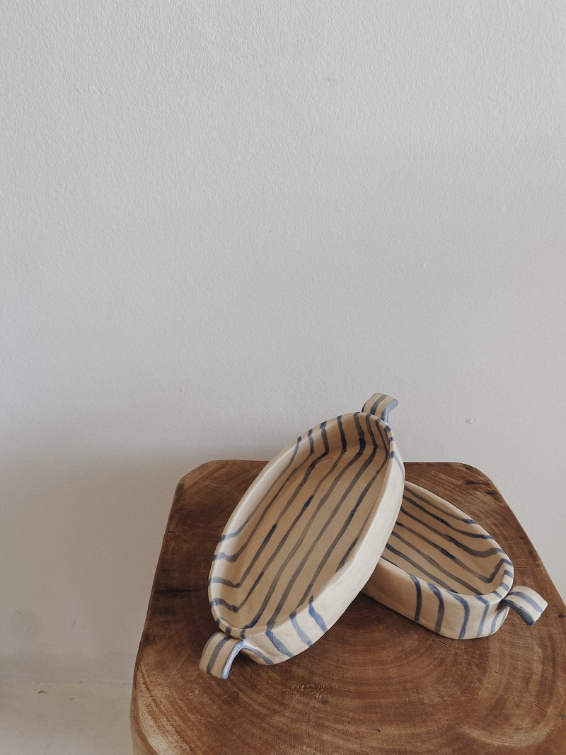 Striped mini casseroles