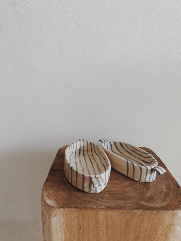 Striped mini casseroles