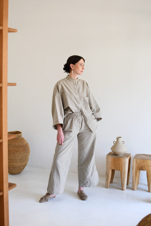 Ukiyo shirt | Brown check