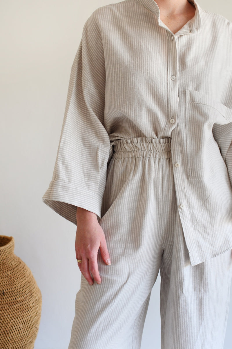 Ukiyo shirt | Grey stripe