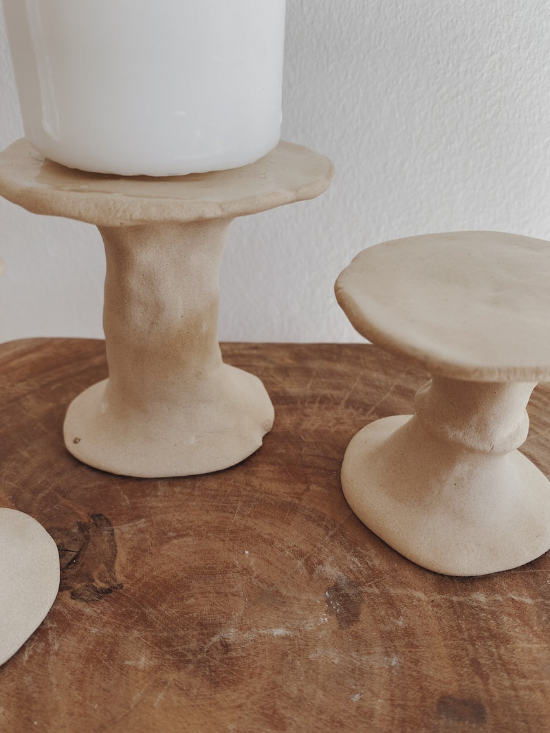 Pillar candle holders | Stone