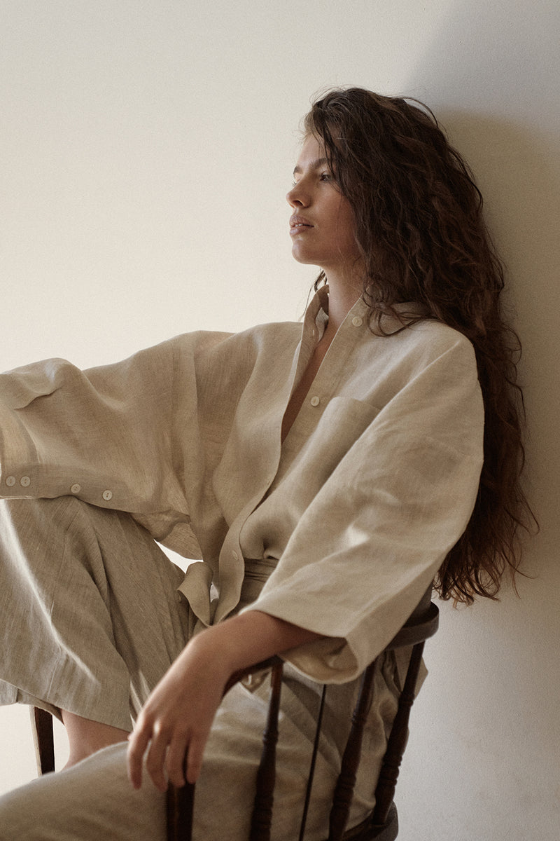 Ukiyo shirt | Oatmeal