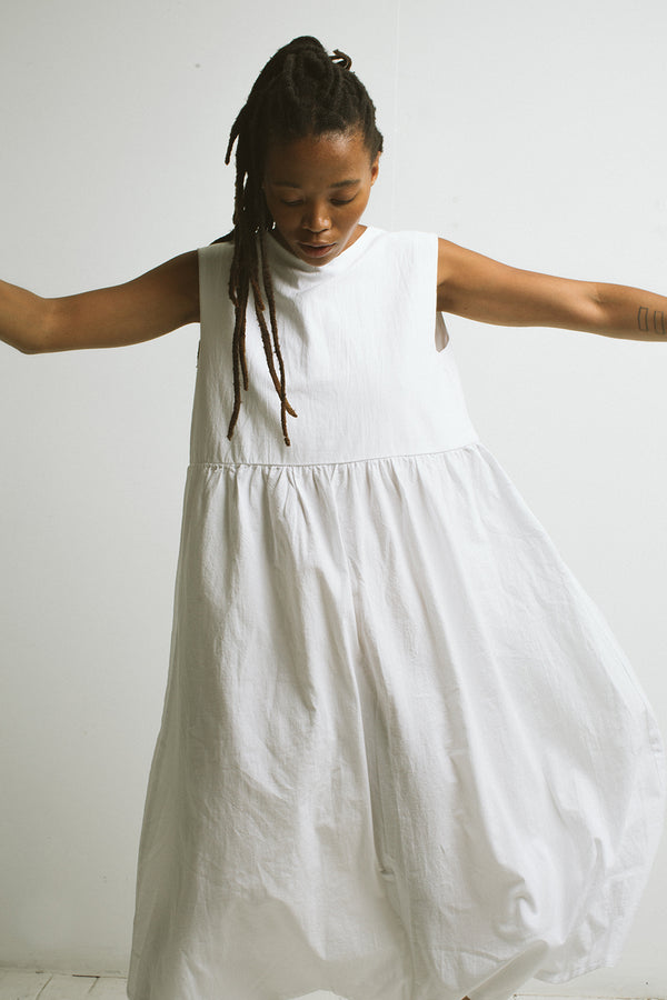 Ikigai dress | White cotton