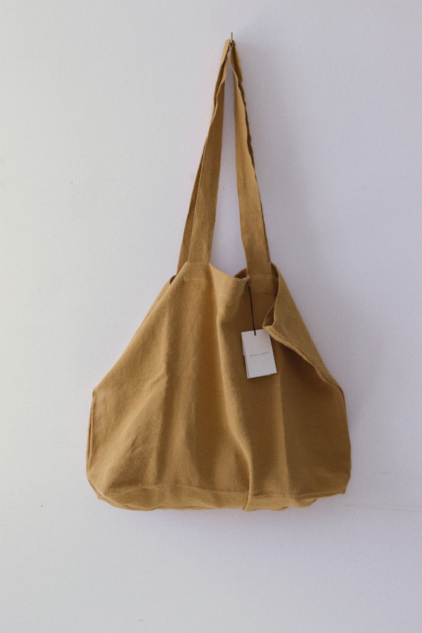 Linen tote bag | Mustard