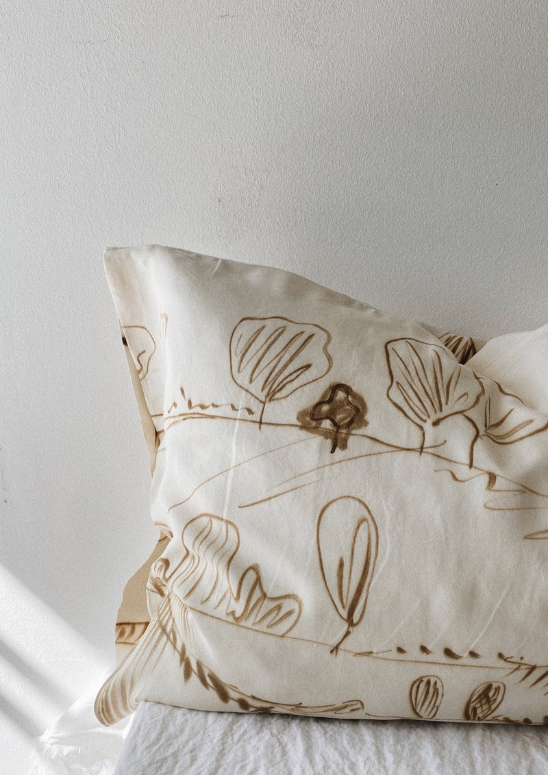 Hand painted silk pillow slips | 01