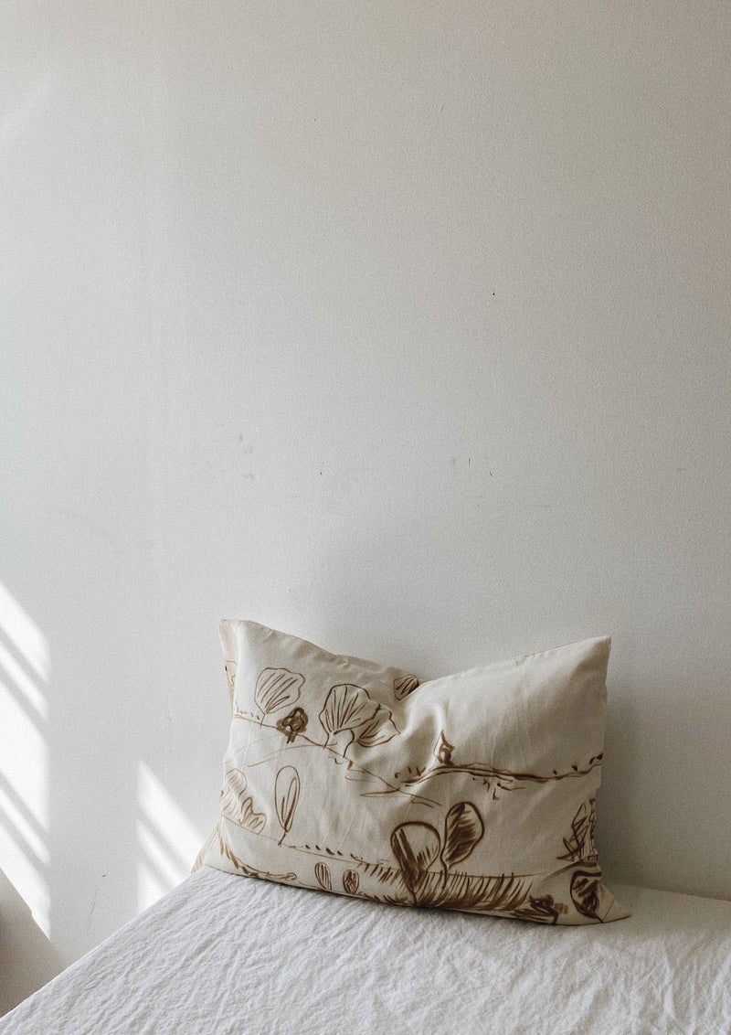 Hand painted silk pillow slips | 01